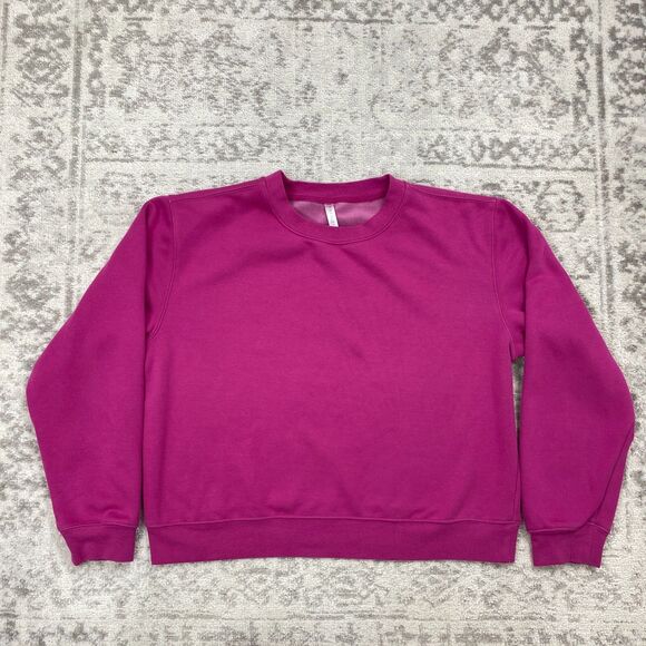 Fabletics Sweatshirt Women's Crewneck Purple Oversized Sweater Size 2XL XXL - Picture 1 of 5